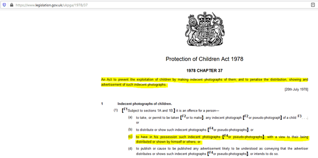 Protection Of Children Act