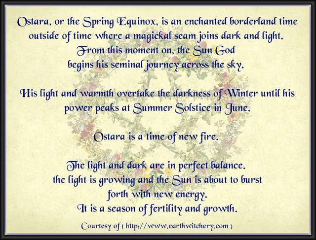 Ostara graphic from Magickal Moonie's Sanctuary