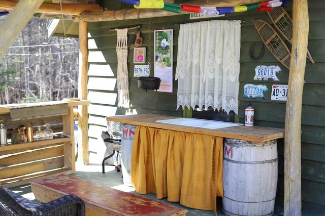 Upcycled Outdoor Kitchen