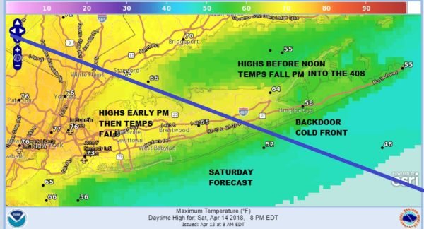 South Wind Temps Rise Saturday Raw Damp Cold Sunday