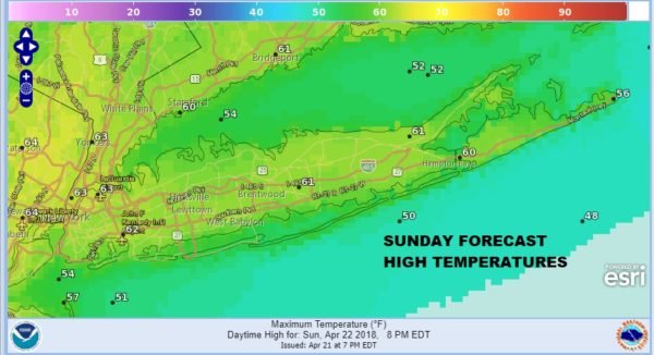 Long Island Sunny Spring Weather Continues Sunday Monday