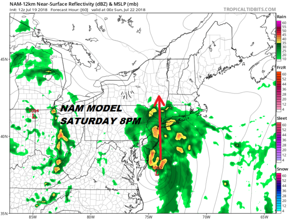 Coastal Low Brings Rain Wind Late Saturday Into Early Sunday