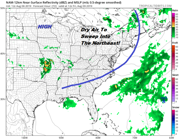 Rain Grazing Eastern Long Island Thunderstorms Late Wednesday