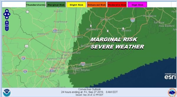 Marginal Risk Severe Weather Long Island Connecticut