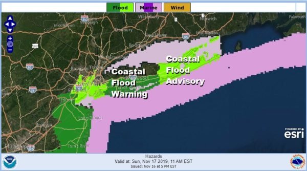 Coastal Flood Warning Sunday Sunday Night