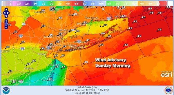 Long Island Warm Sunday Record Highs Wind Advisory