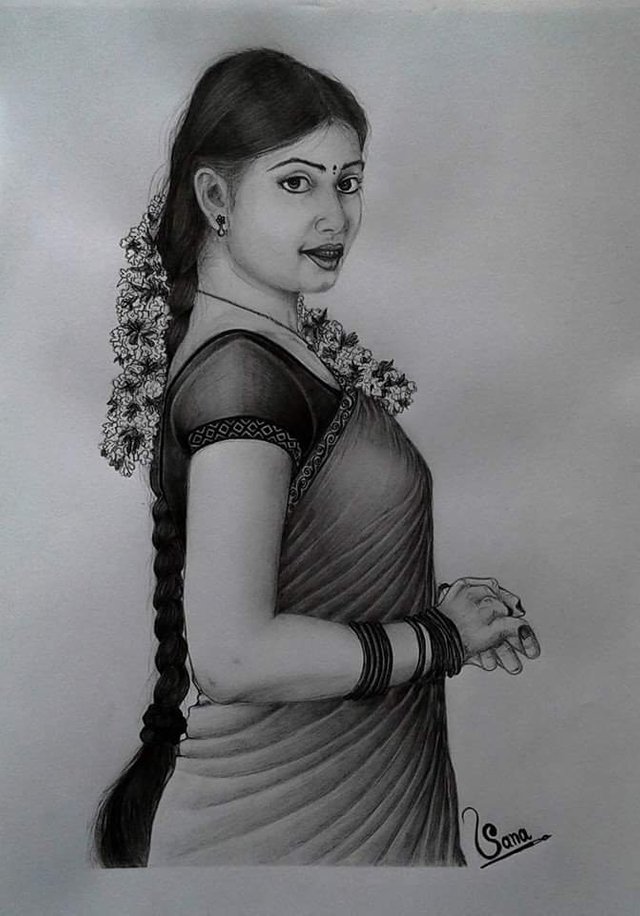 Indian Women My Pencil Art Steemit