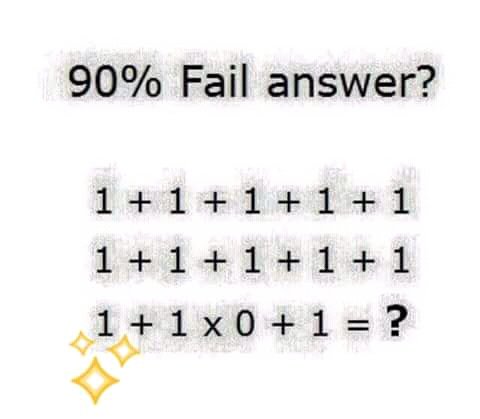 Fail answer