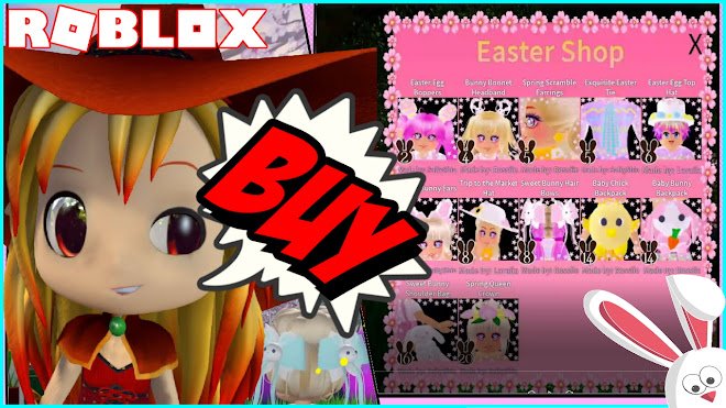 Roblox Gameplay Royale High Getting 110 Chocolate Bunnies And Buying Everything In Easter Shop Dclick - roblox 110 error