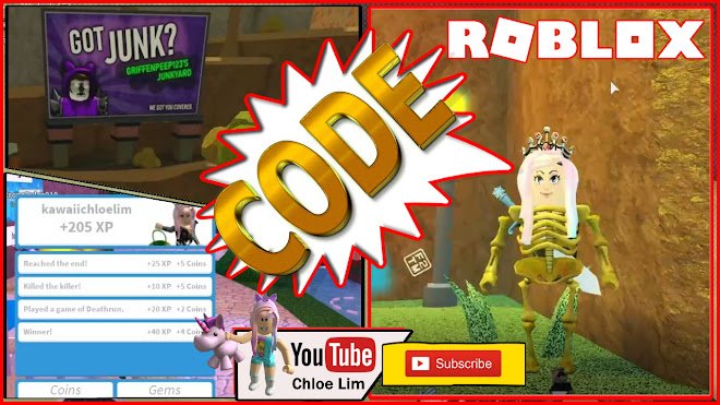 Roblox Gameplay Deathrun Halloween Update Code New Map Collecting Scraps Dclick - chloe tuber roblox epic minigames gameplay trying to get