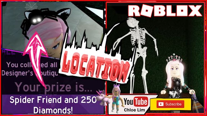 Roblox Gameplay Royale High Halloween Event Bazaar Boutique All Candy Location Spider Friend Dclick - trick or treat town roblox