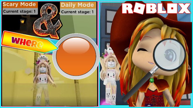 Roblox Gameplay Find The Button V2 Location Of All Buttons In Scary Mode And Daily Mode Dclick - roblox game play button