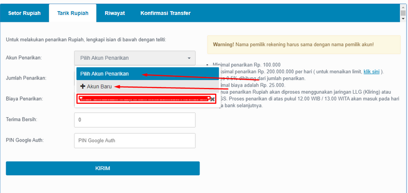 Tutorial Cara Penarikan Rupiah Di Indodax Tanpa Dikenakan Biaya Penarikan Dclick