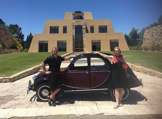 Arriving in style at Catena Winery Mendoza Argentina.jpg