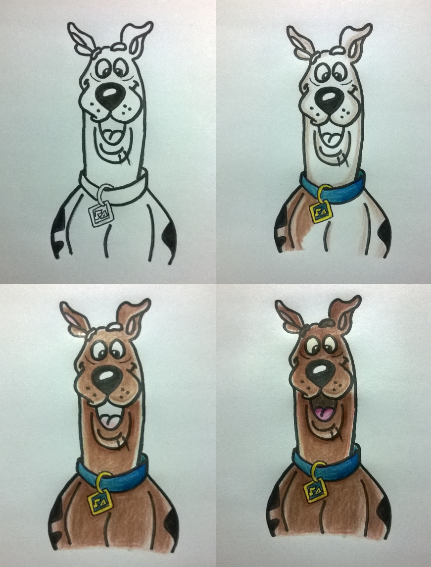Dibujo rápido de Scooby Doo. — Steemit