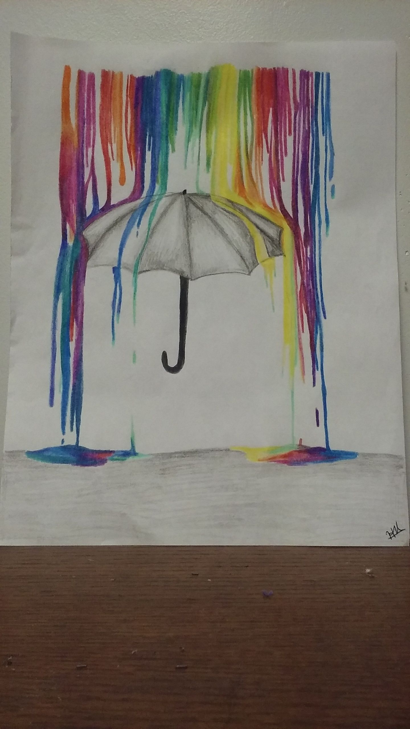 Rainbow Rain On Umbrella Steemit