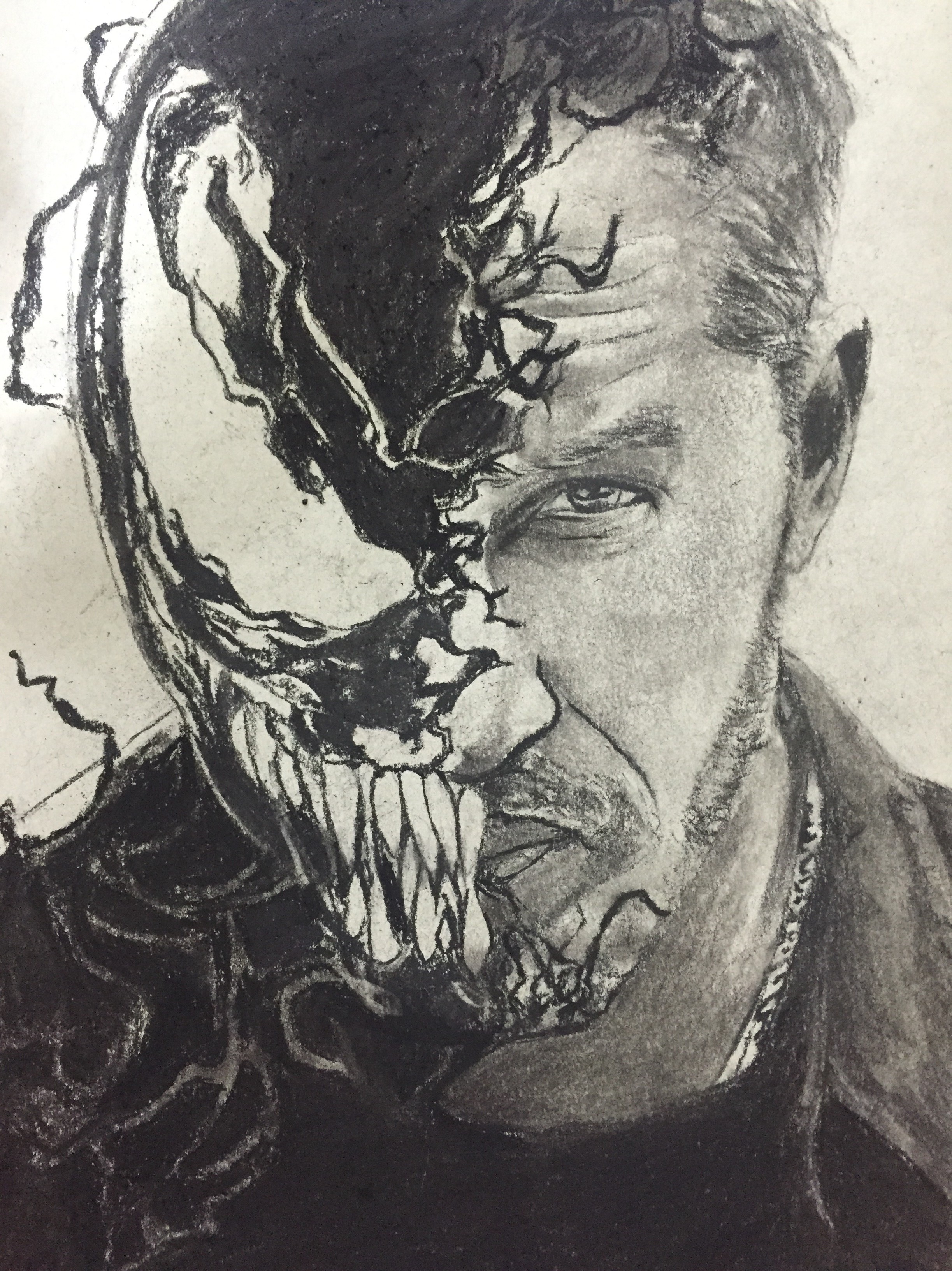 Venom Drawing Easy Side