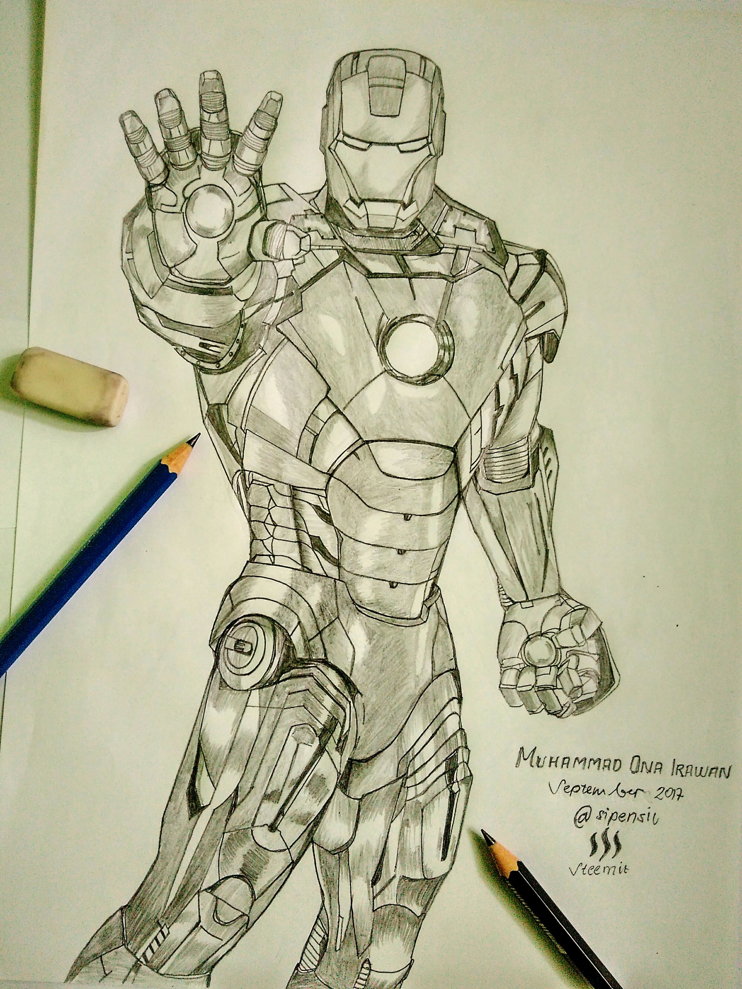 How to Draw IRON MAN (Avengers: Endgame) Drawing Tutorial - Draw it, Too!