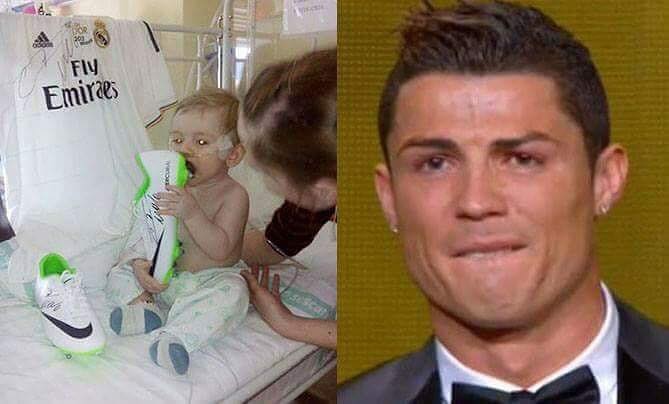 Un niño con cáncer recobra la esperanza de vivir gracias a la ayuda de  Cristiano Ronaldo