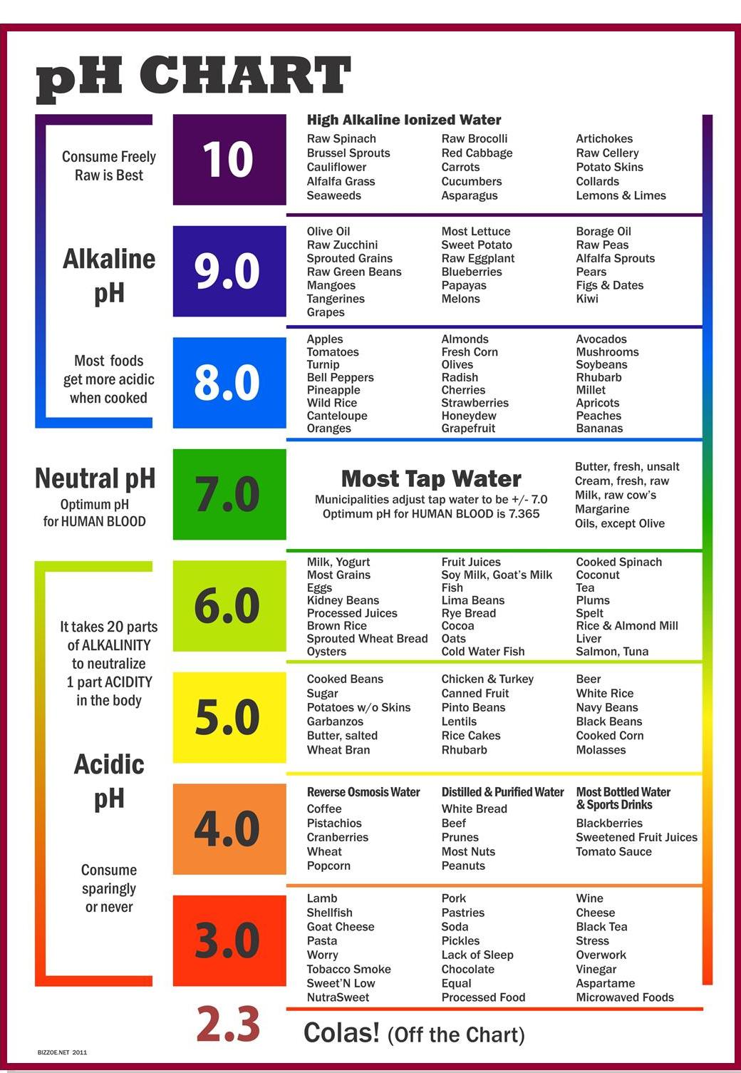 Acid Alkaline Food Chart Apple Cider Vinegar