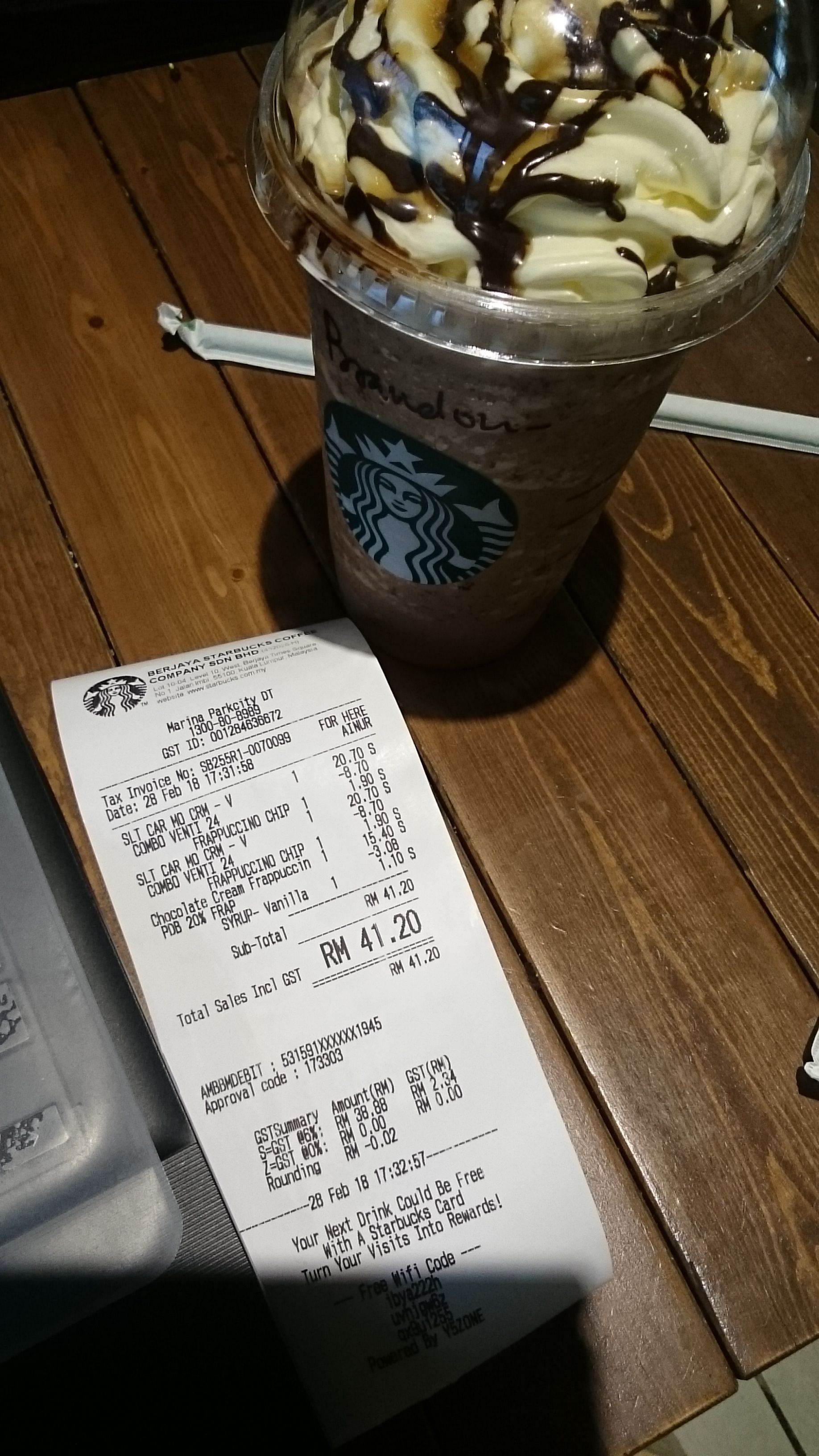 Dinner break at starbucks Sarawak. u2014 Steemit