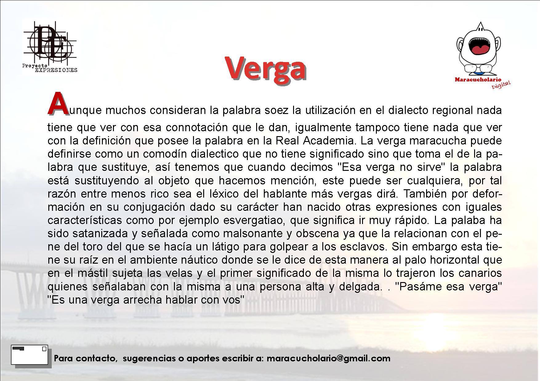 Verga (Palabras Maracuchas) — Steemit