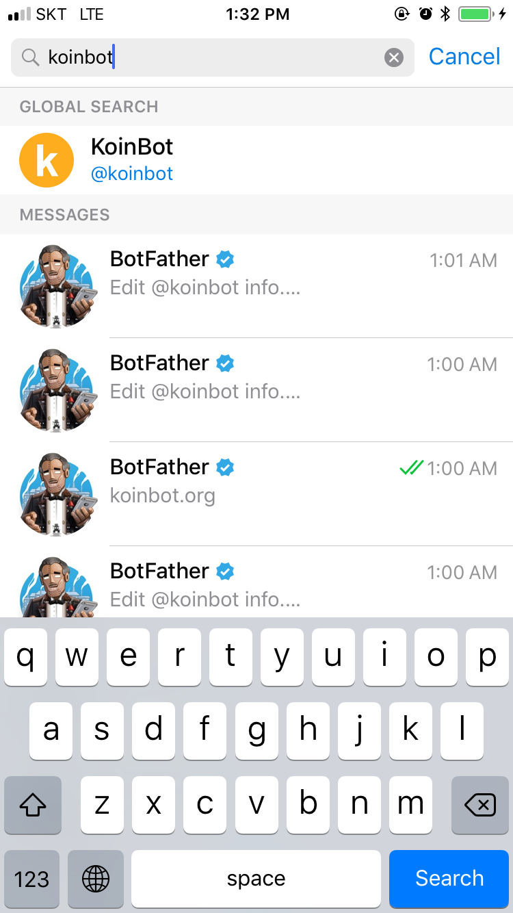 코인] 텔레그램 KoinBot 업데이트 내용 공유 드립니다. — Steemit