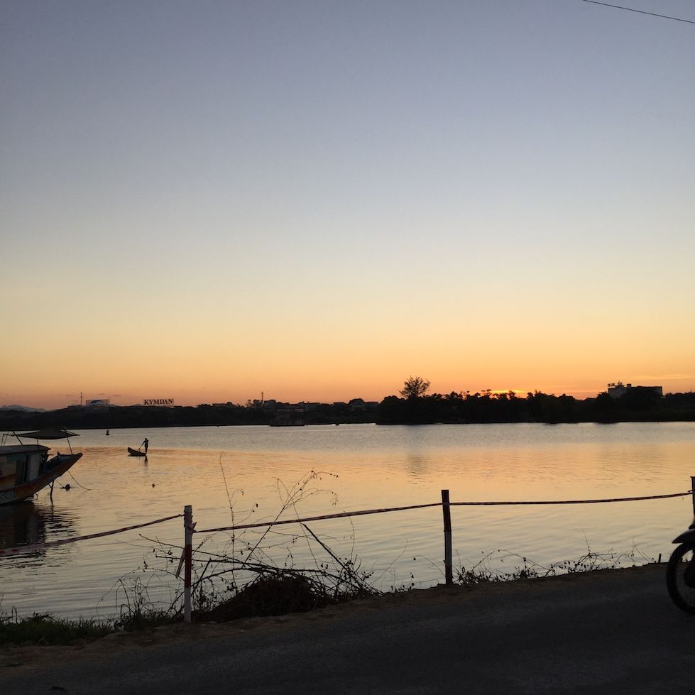 Hue sunset over perfume river.JPG