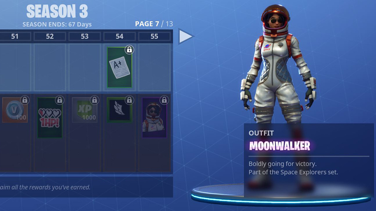 some space girl for the space set could call her jennifer lawrence from passangers - fortnite season 3 battle pass free