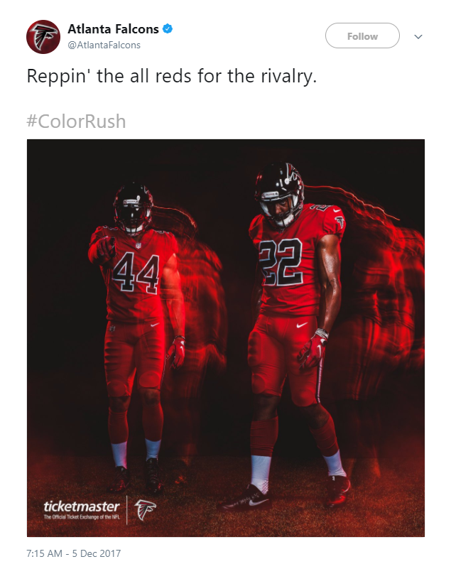 atlanta falcons jersey colors