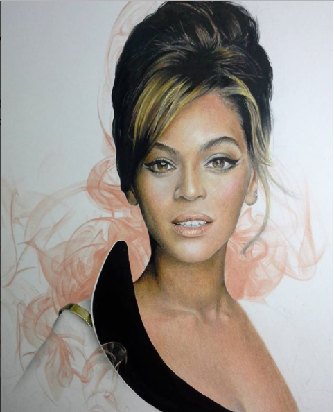 Beyonce Drawing Realistic