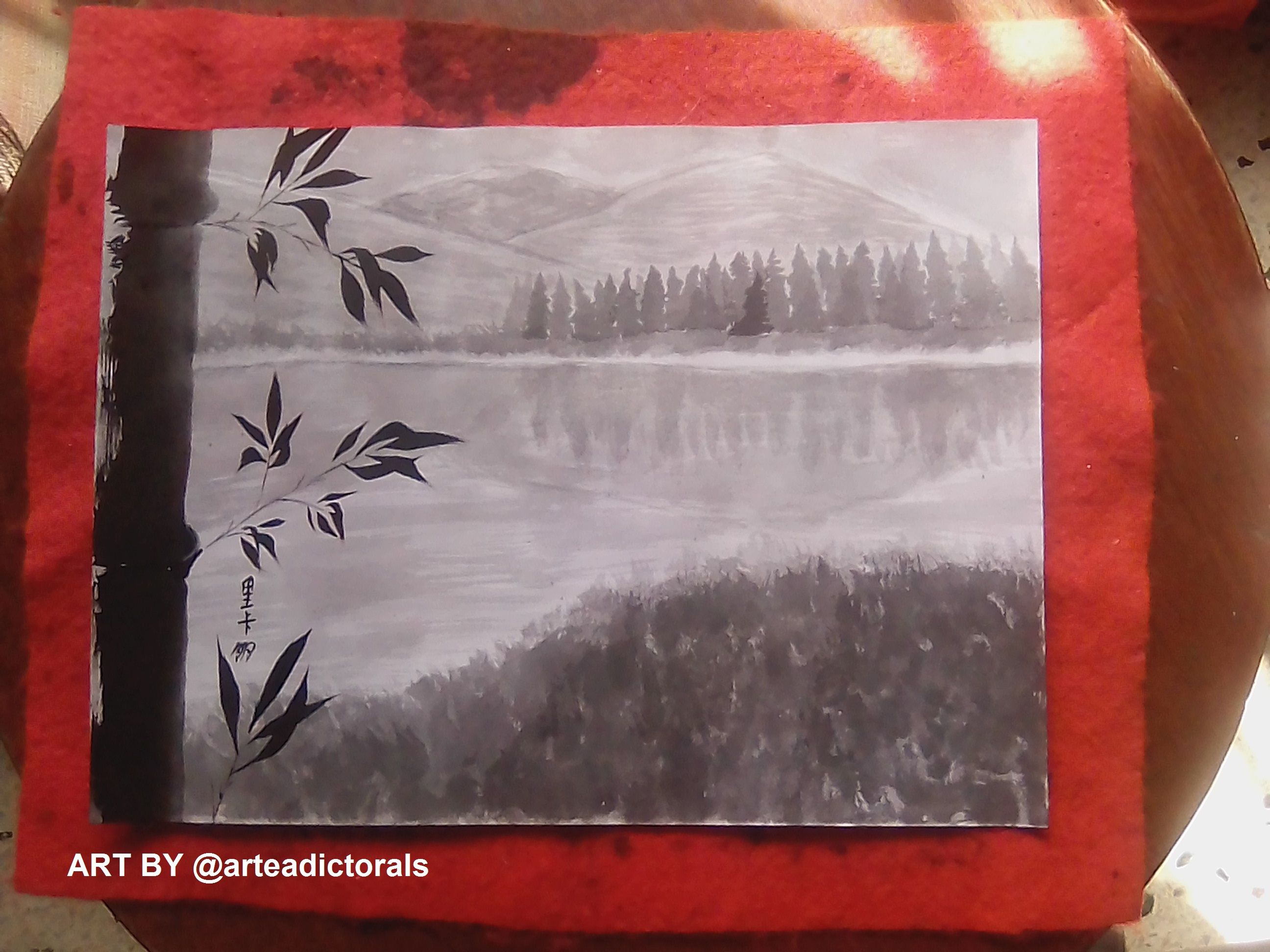 Paisaje en Tinta China — Steemit, image size:2592x1944