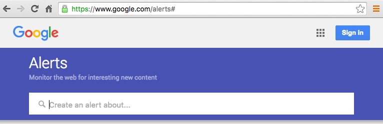 Say hello to Google Alerts