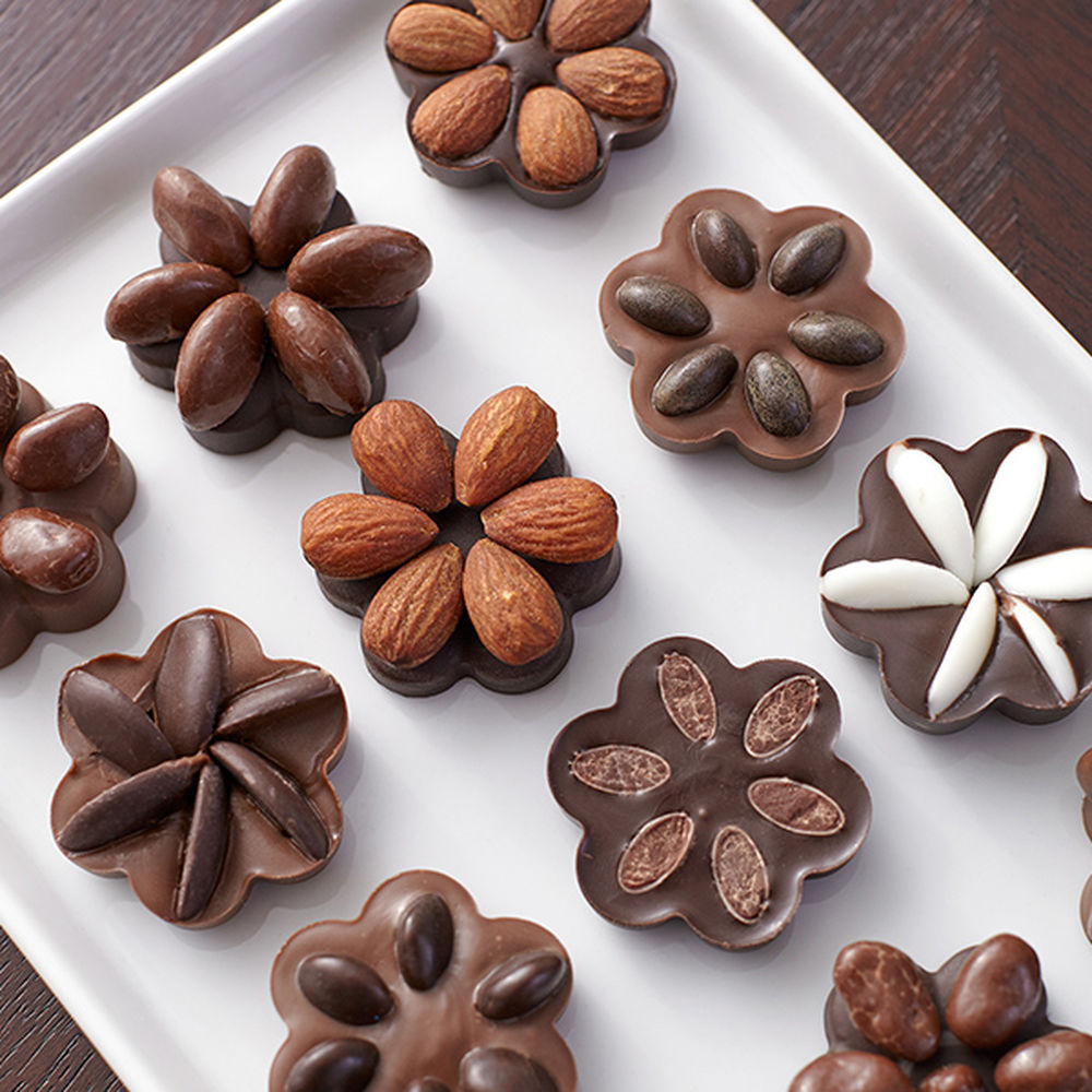 Chocolate Candy Fruit & Nut Flowers.jpg