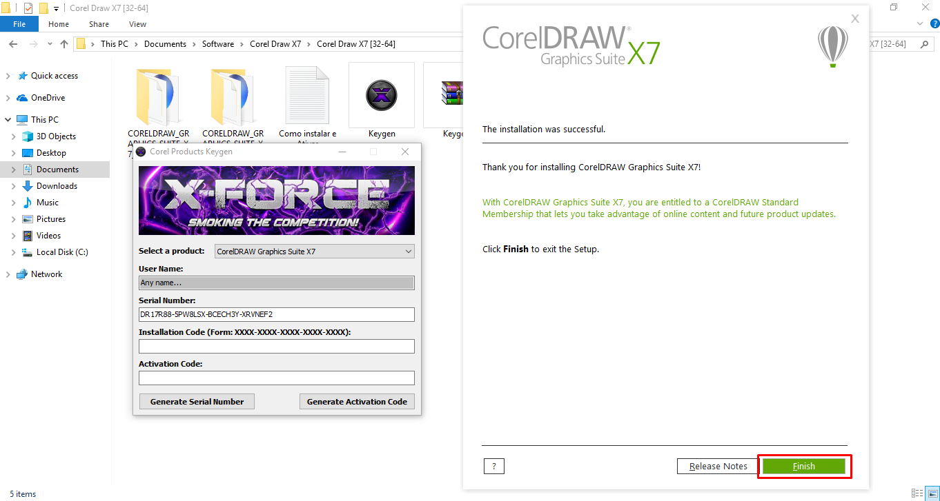 Xforce keygen 64 bit corel draw x7