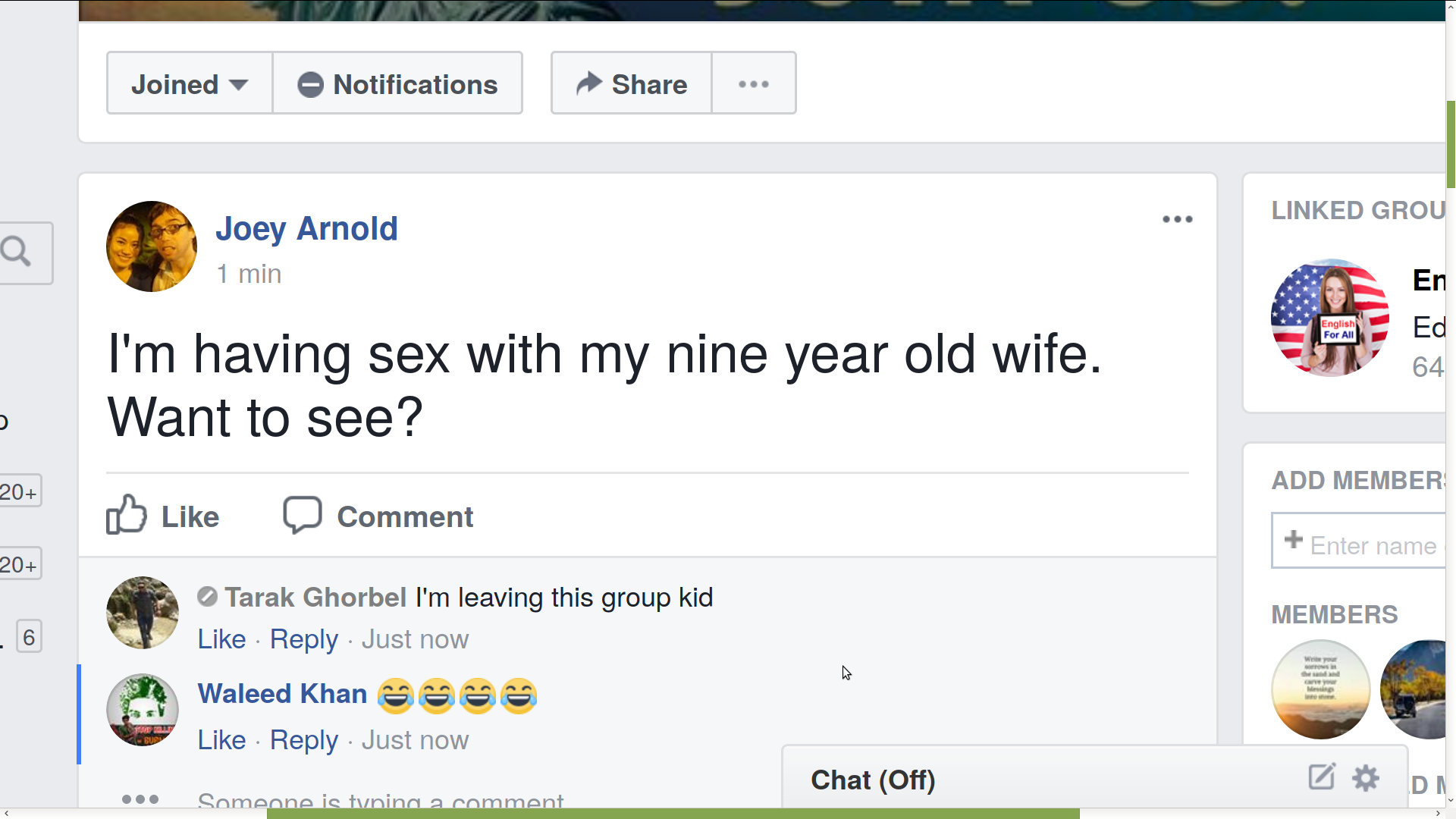 SEX WITH 9 yr old WIFE WANNA SEE YEA CUZ MUSLIMS SAY IT OKKKKKKKKKK.png