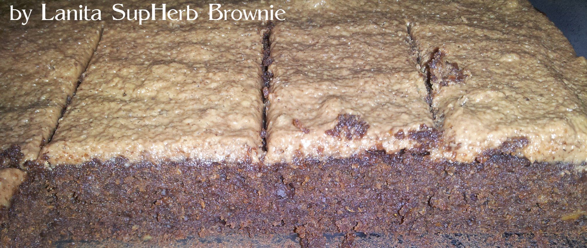 SupHerb Brownie in dish sliced.by lanita.JPG