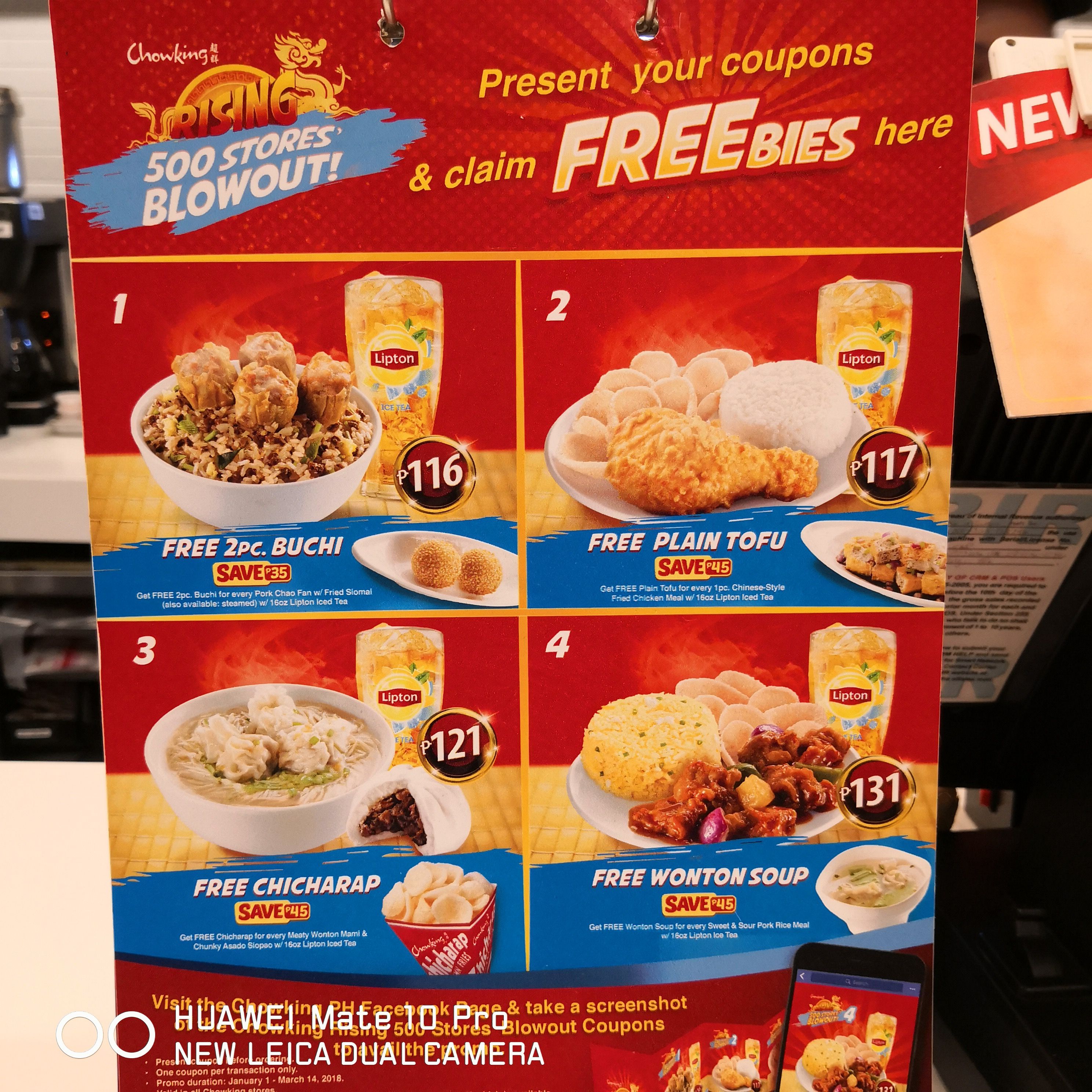 Chowking Menu With Prices