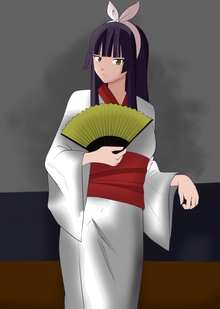 kagura mikazuchi from fairy tail (digital art   process)