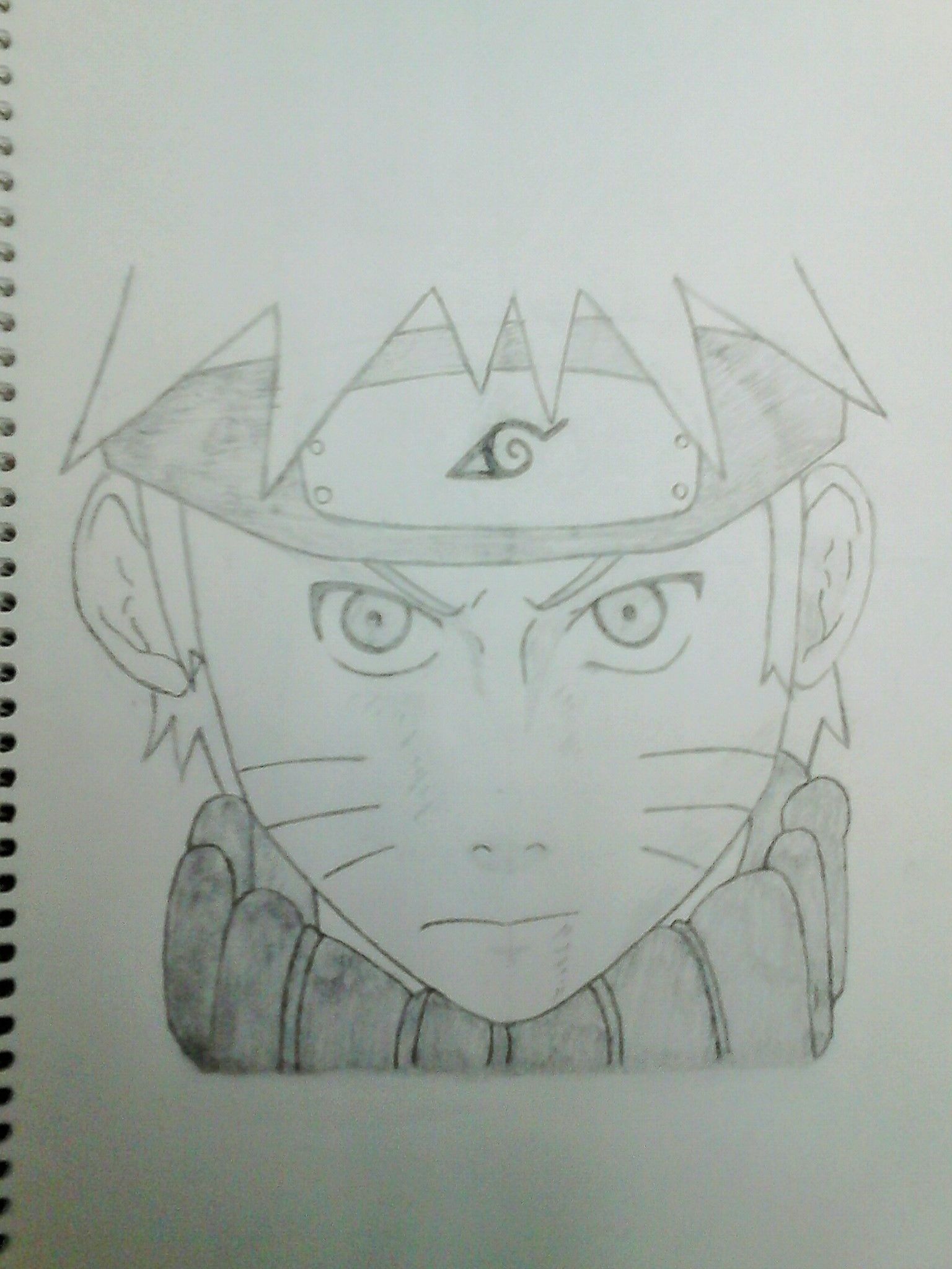 Dibujo del rostro de Naruto Shippuden — Steemit