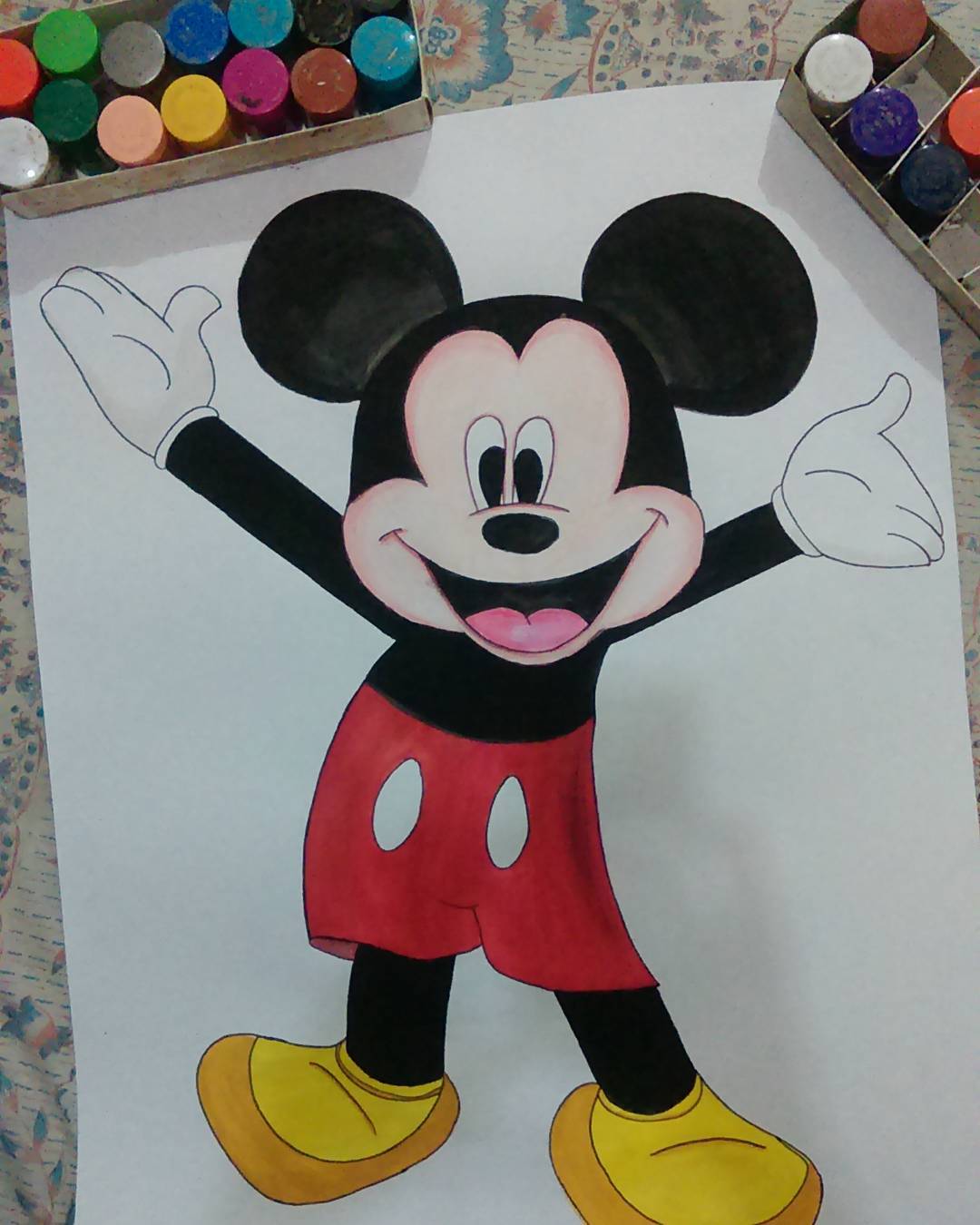 Mickey Mouse Sketch Art Steemit