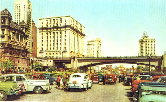 Viaduto do Chá em 1950. Autor Desconhecido..jpg