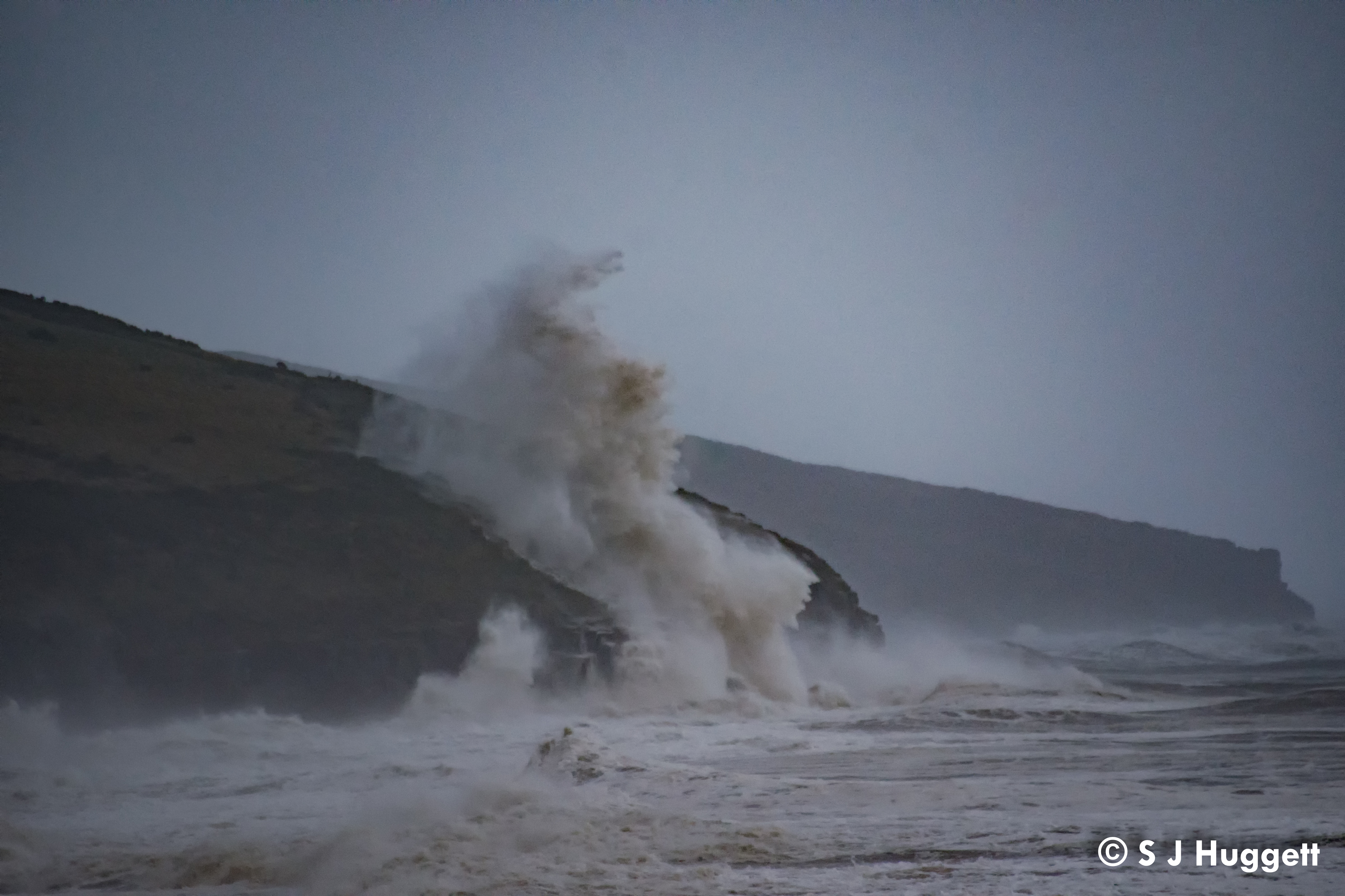 Hurricane Ophelia at Amroth beach wales taken by steve j huggett.jpg