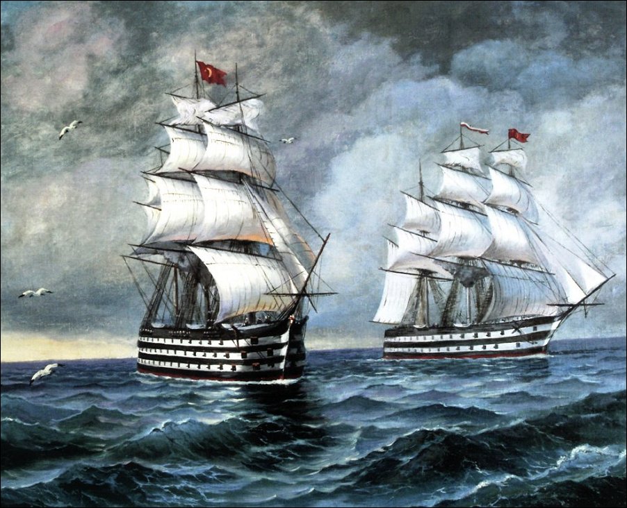 Historical Ottoman Navigation Postcard Tarihi Osmanli Denizcilik Kartpostal Steemit