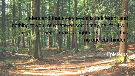 understand that every event is indifferent and nothing to you, of whatever sort it may be; for it will be in your power to make a right use of it, and this no one can hinder..png