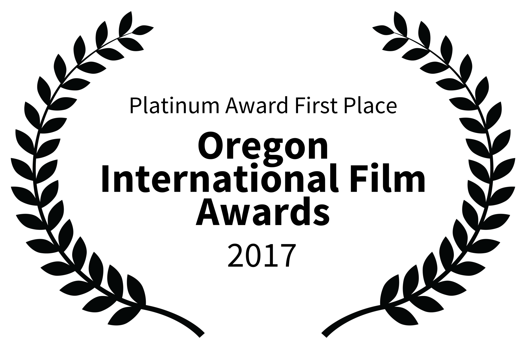 Platinum Award First Place - Oregon International Film Awards - 2017.png