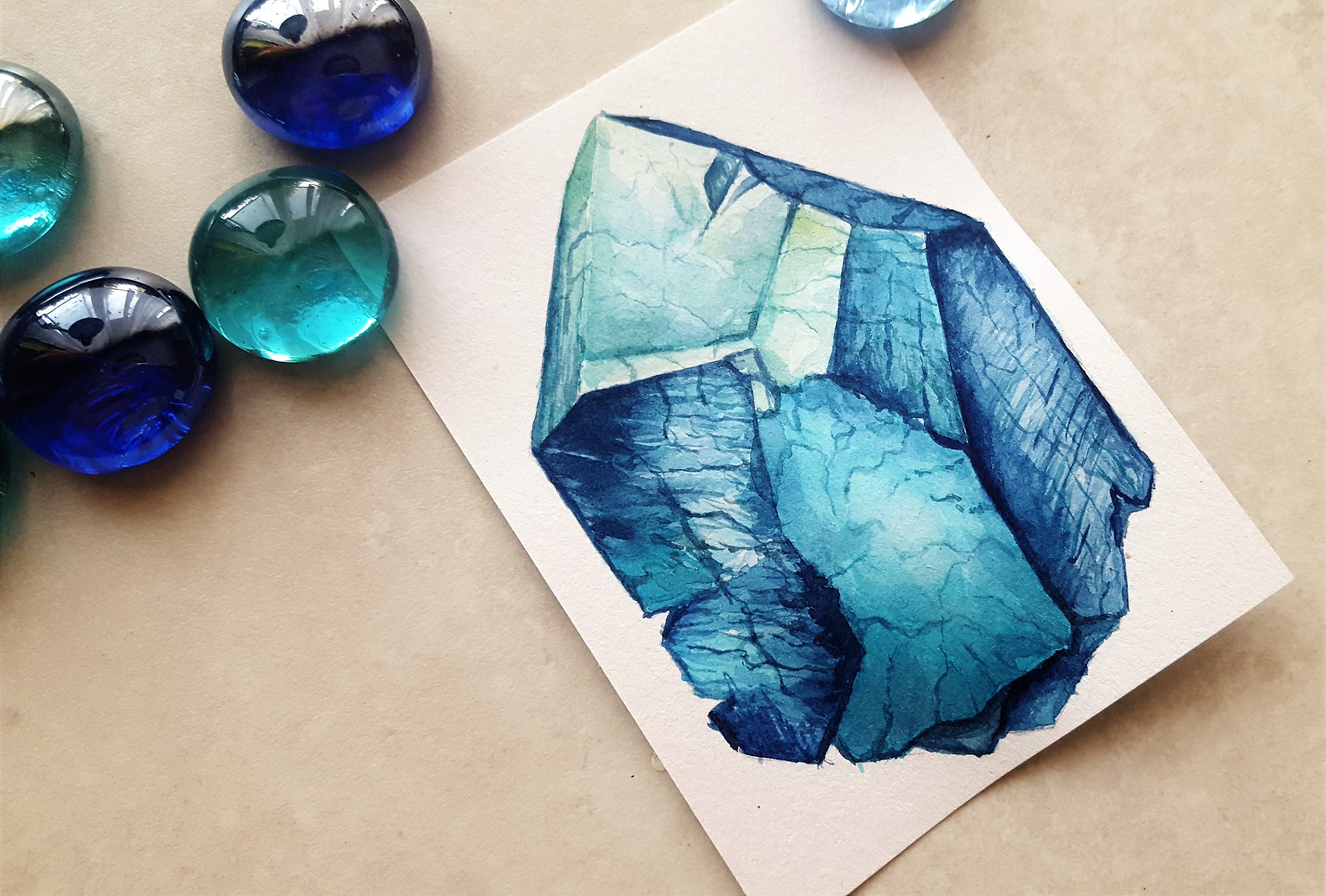 How to Create a Gemstone Painting 