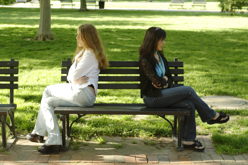 Two women calling each other. Two people meeting each other. Each other. Girls on Top of each other.