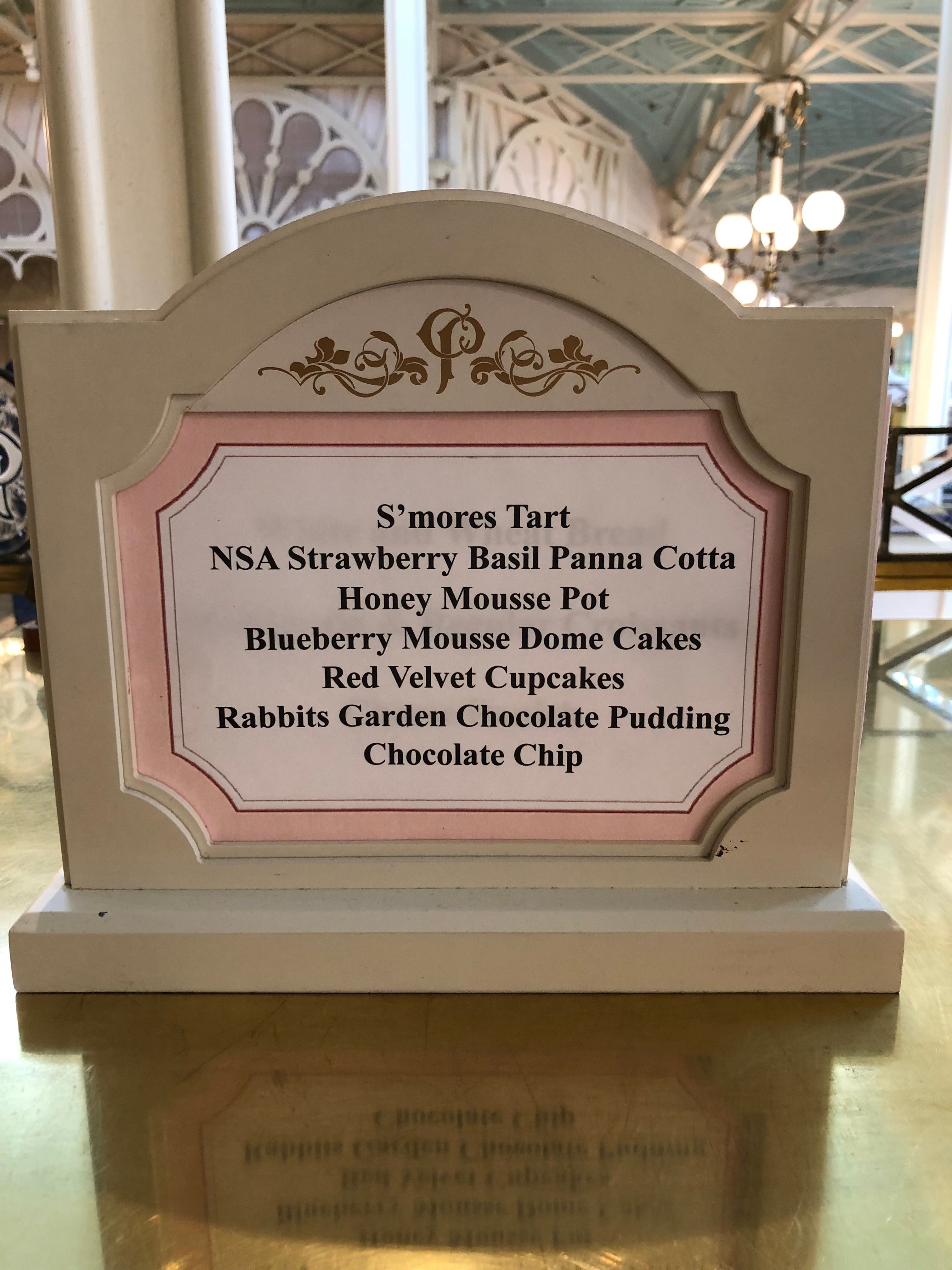 Dessert sign Lunch Buffet in Walt Disney World at Crystal Palace!.jpg