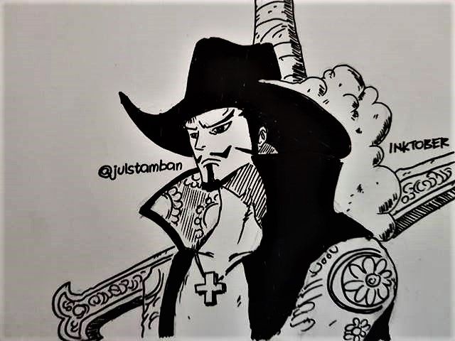 Drawing of one of the strongest swords in the world, Mihawk's